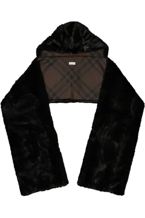 Burberry Bufanda texturizada con capucha