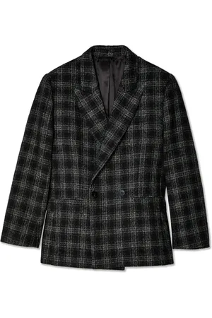 Ernest W. Baker Blazer con doble botonadura y motivo de cuadros