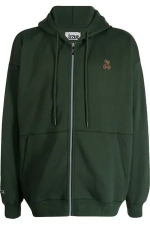Izzue Hoodie con cordones y logo bordado