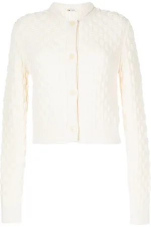 PORTS 1961 Cárdigan de tejido 3D con cuello redondo