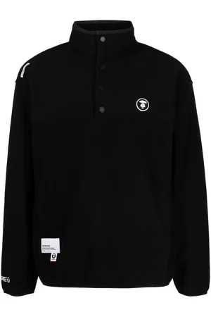 A Bathing Ape Sudadera con apliques del logo y cuello vuelto