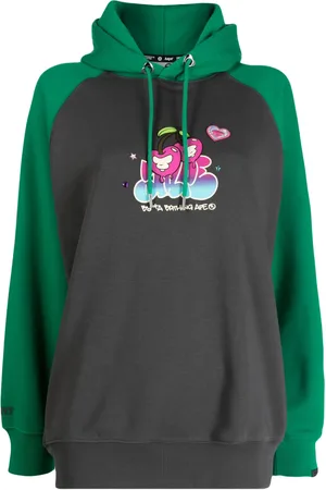 A Bathing Ape Hoodie con diseño color block y logo bordado
