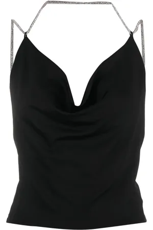 ALICE+OLIVIA Top con detalles de cristal