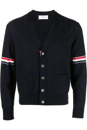 Thom Browne Cárdigan con rayas RWB