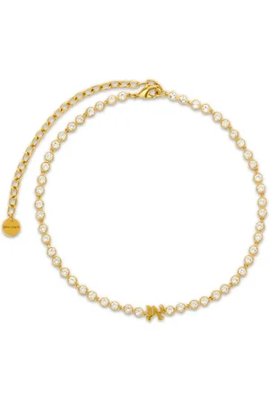 Palm Angels Collar con monograma y detalles de cristal