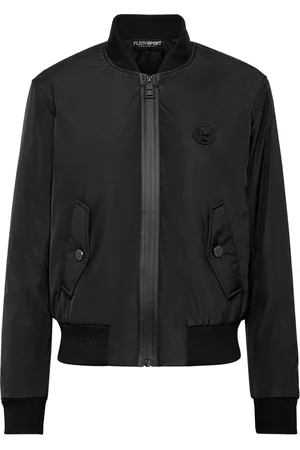 Philipp Plein Chamarra bomber con parche del logo y cierre