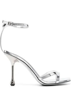 Jimmy Choo Sandalias Ixia metalizadas con tacón de 95mm