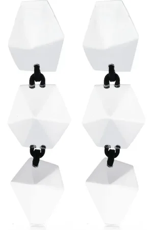 MONIES Aretes Lumen con diseño transparente