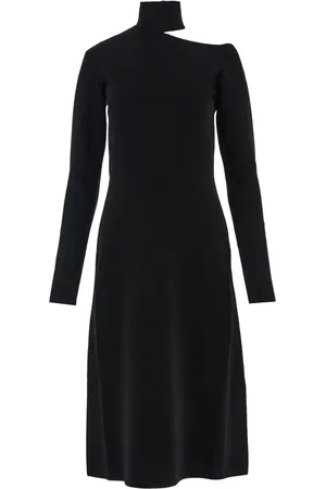 Salvatore Ferragamo Vestido midi tejido con aberturas