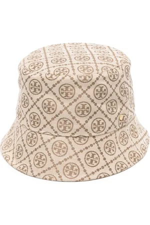 Tory Burch Gorro de pescador con logo en jacquard