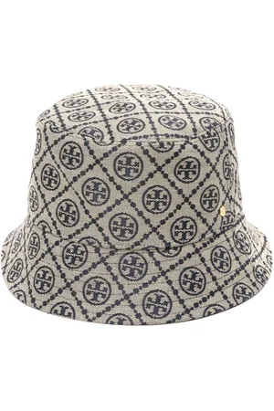 Tory Burch Gorro de pescador con logo en jacquard