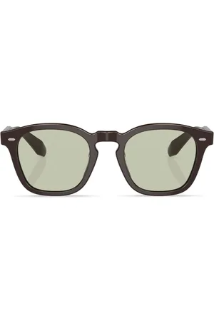 Oliver Peoples Lentes de sol con armazón redonda y micas oscuras