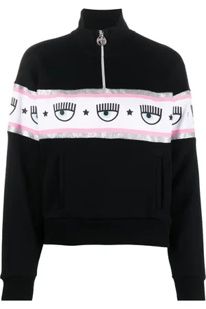 Chiara Ferragni Sudadera con franja del logo