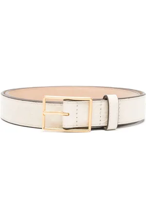 Tory Burch Cinturón de charol con motivo T Monogram