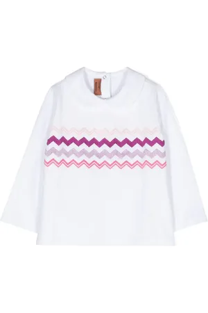 Missoni Sudadera con motivo en zigzag y cuello redondo