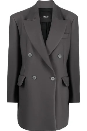 HEVO Blazer con doble botonadura y solapas de pico