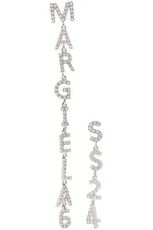 Maison Margiela Aretes con dije del logo