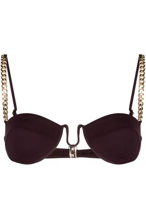 Stella McCartney Top de bikini con aros y cadena