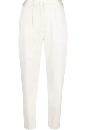 Kiton Pantalones ajustados con tiro alto