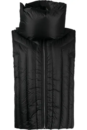 Rick Owens Chaleco capitonado con cuello alzado
