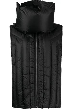 Rick Owens Chaleco capitonado con cuello alzado