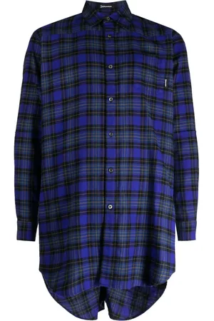 UNDERCOVER Camisa con cuadros estampados