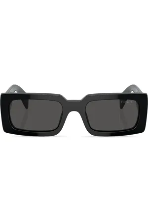 Prada Lentes de sol con armazón rectangular y letras del logo