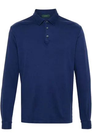 ZANONE Playera tipo polo manga larga