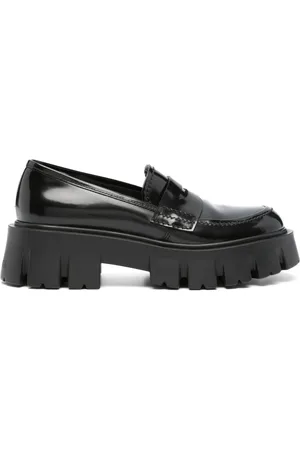 Premiata Mocasines penny con efecto pulido