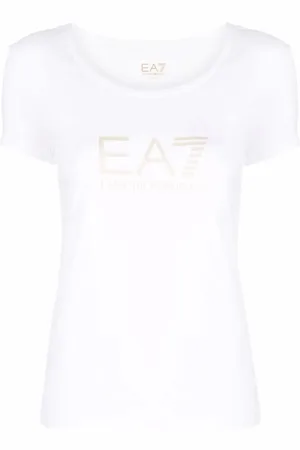 EA7 Playera con logo estampado