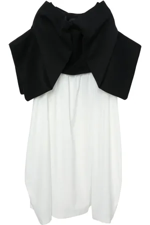Comme des Garçons Vestido midi con hombros descubiertos
