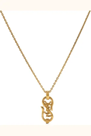 Saint Laurent Collar con dije y logo Cassandre 1990