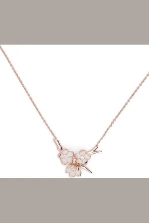 SHAUN LEANE Collar Cherry Blossom con diamantes