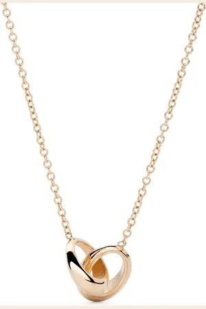 Lizzie Mandler Collar Micro Crescent en oro amarillo de 18kt
