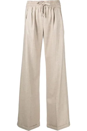 Kiton Pantalones de cachemira anchos