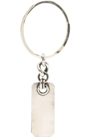 WERKSTATT:MÜNCHEN Sterling silver dog tag keyring