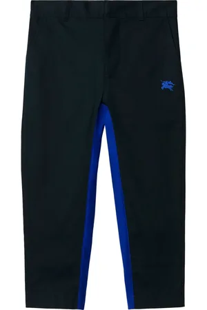 Burberry Pantalones chinos con logo bordado