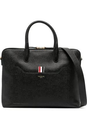 Thom Browne Maletín con motivo 4-Bar