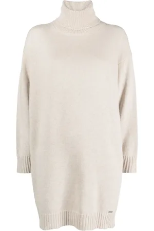 Kiton Vestido de cachemira con cuello vuelto