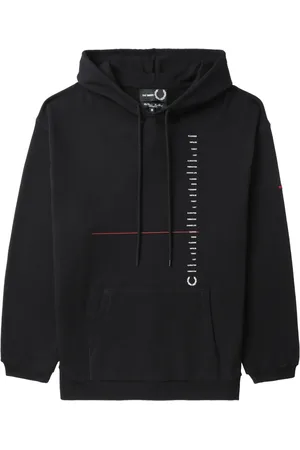 Fred Perry Hoodie con logo bordado de x Raf Simons