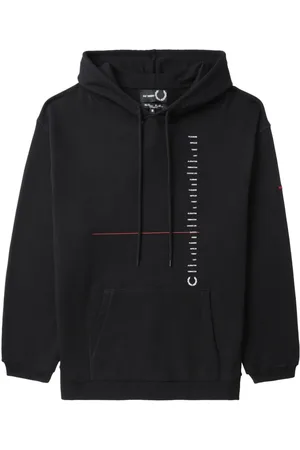 Fred Perry Hoodie con logo bordado de x Raf Simons