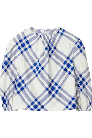 Burberry Blusa con motivo de cuadros