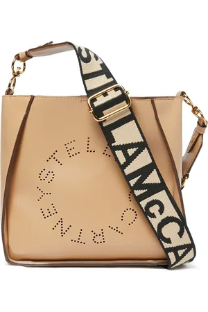 Stella McCartney Bolsa de hombro con logo de perforaciones