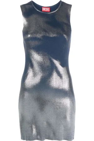Diesel Vestido con efecto metalizado