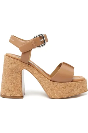 Stella McCartney Sandalias Skyla Buckled con plataforma de 110mm