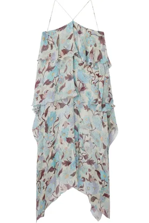 Stella McCartney Vestido de seda con estampado Lady Garden