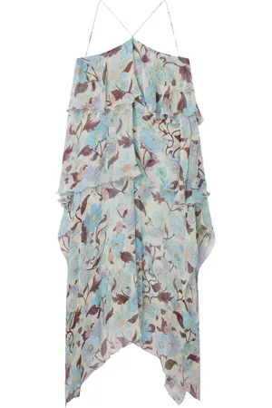 Stella McCartney Vestido de seda con estampado Lady Garden