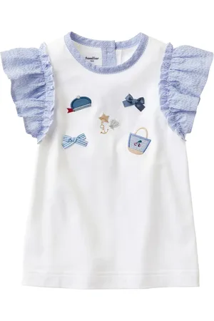 Familiar Playera con ribete de volantes