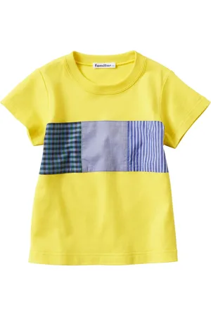 Familiar Playera con panel en contraste