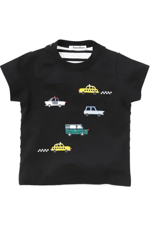 Familiar Playera con motivo bordado